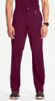 Men's Wine Zip Fly Cargo Scrub Pant